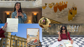 Pinto en la suite de un hotel de lujo en Donostia | Brunch, vistas y una nueva ilustración